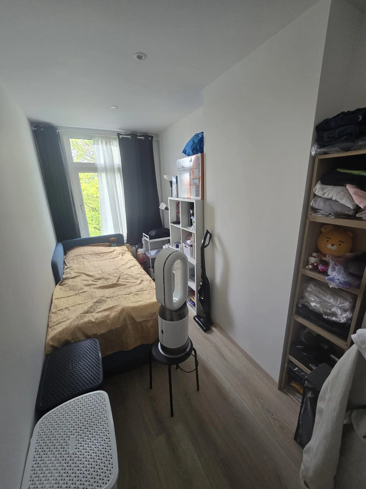 geblurde versie van de foto als achtergrond