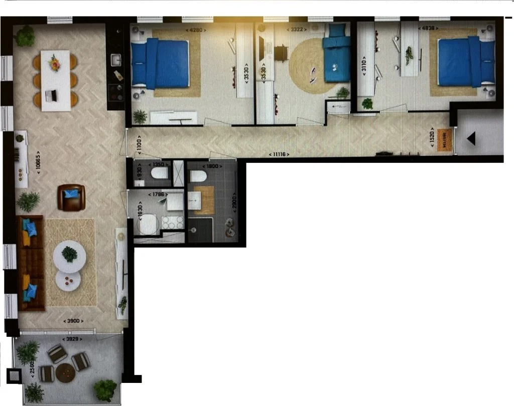 Foto van de Appartement gelegen aan de Waterleliestraat in Bergen op Zoom