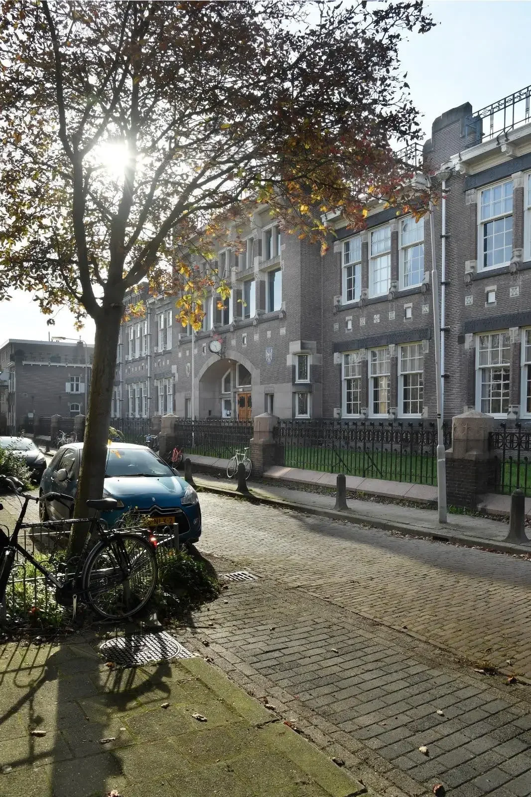 geblurde versie van de foto als achtergrond
