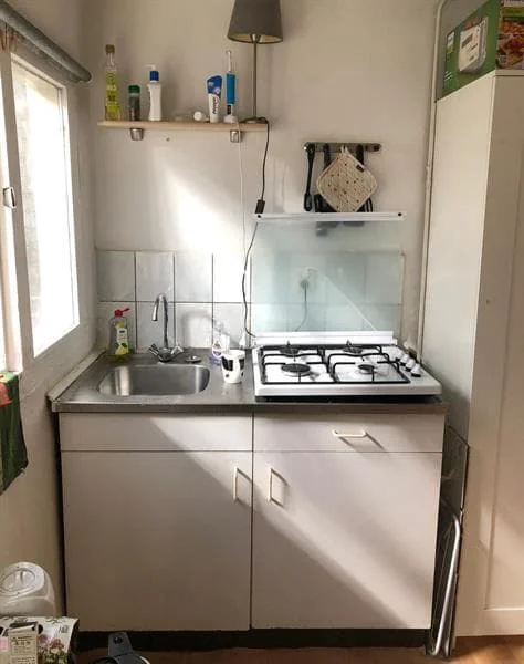 geblurde versie van de foto als achtergrond