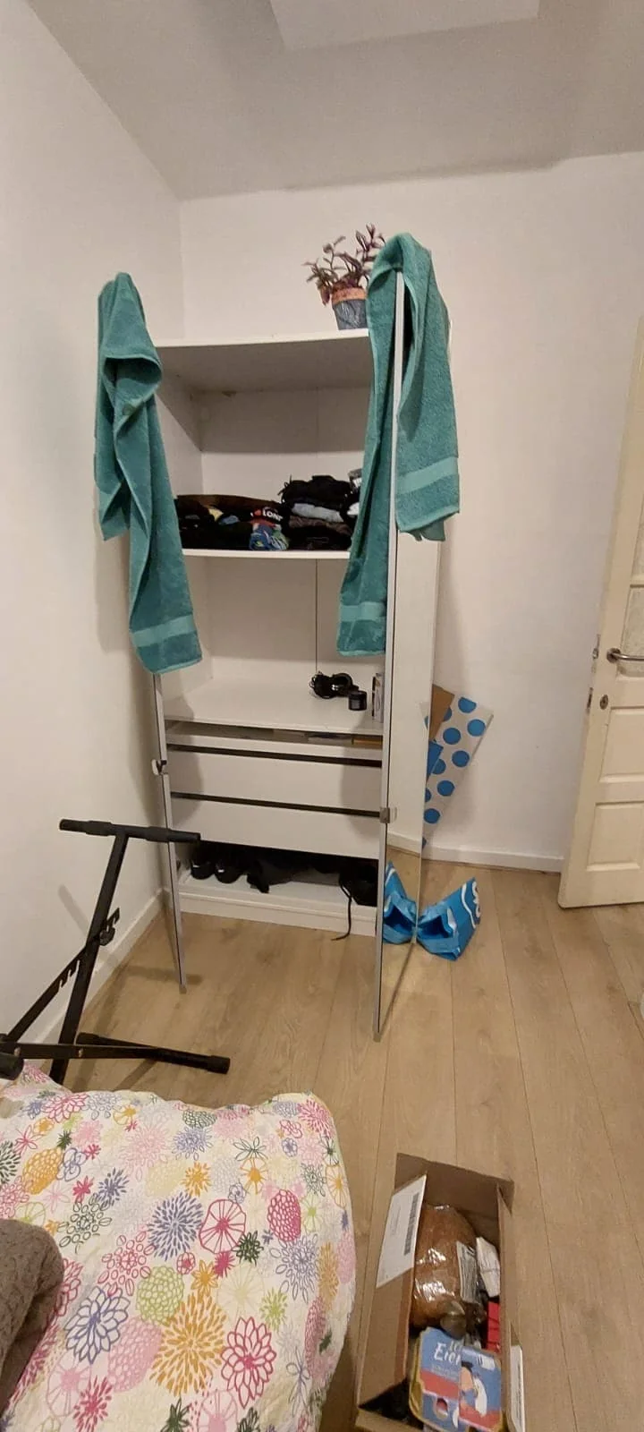 geblurde versie van de foto als achtergrond