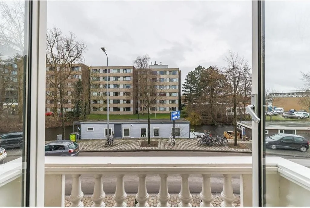 geblurde versie van de foto als achtergrond