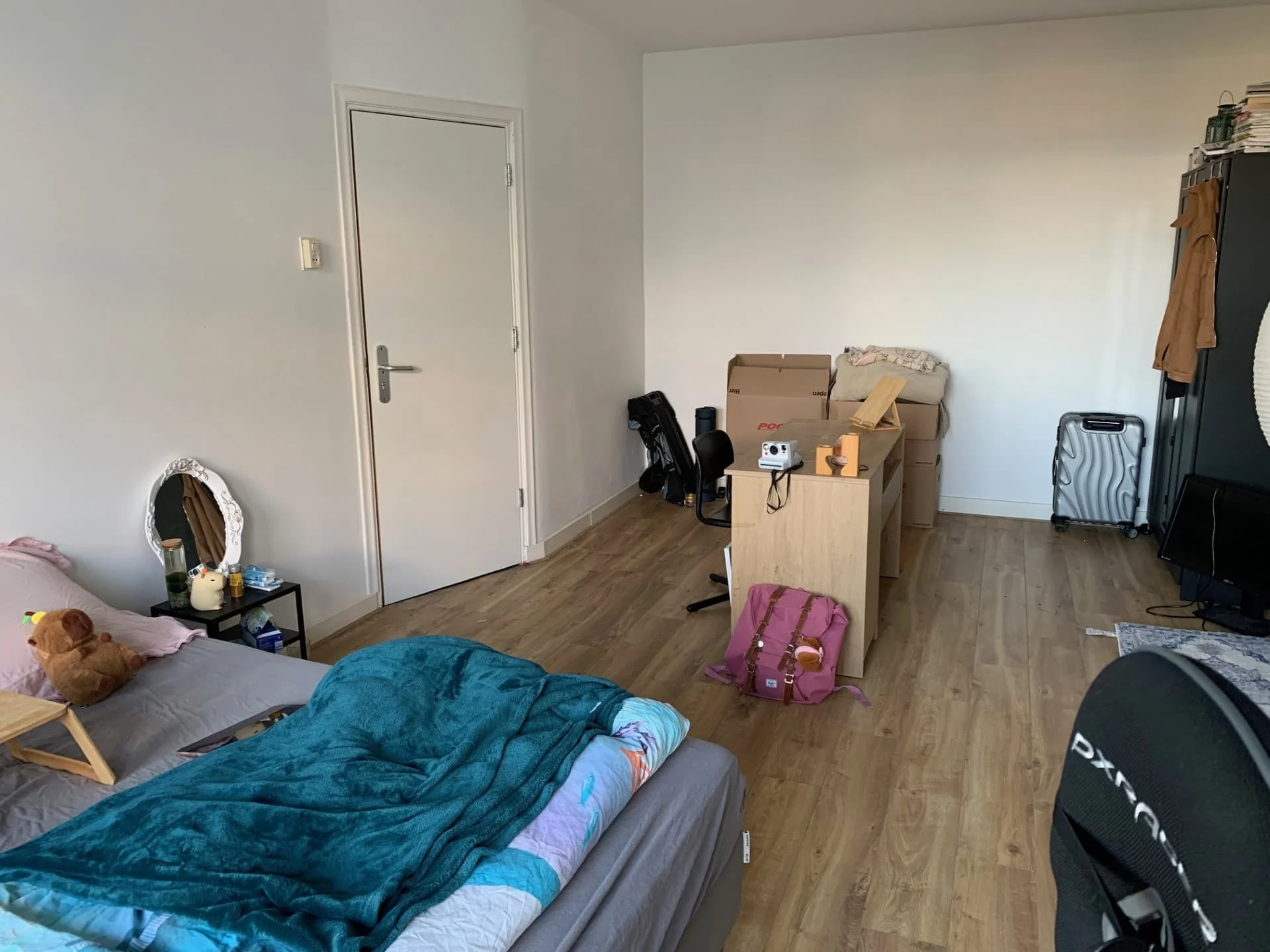geblurde versie van de foto als achtergrond