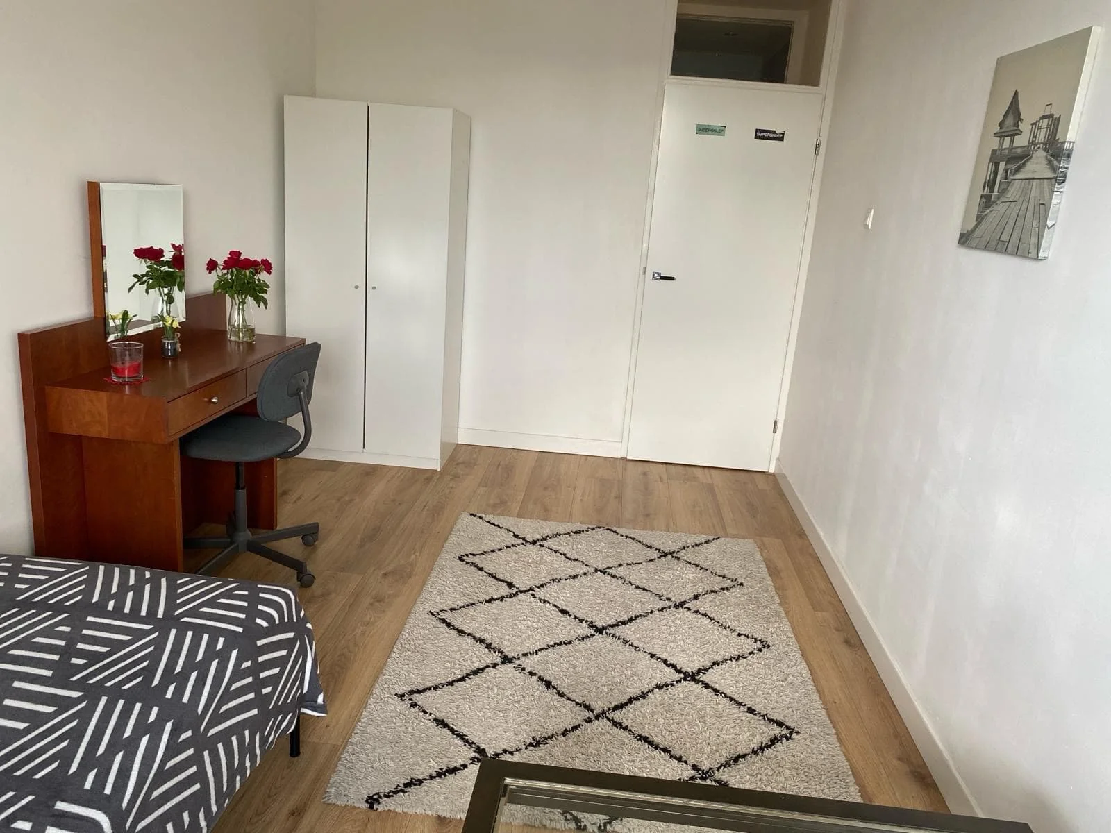 geblurde versie van de foto als achtergrond