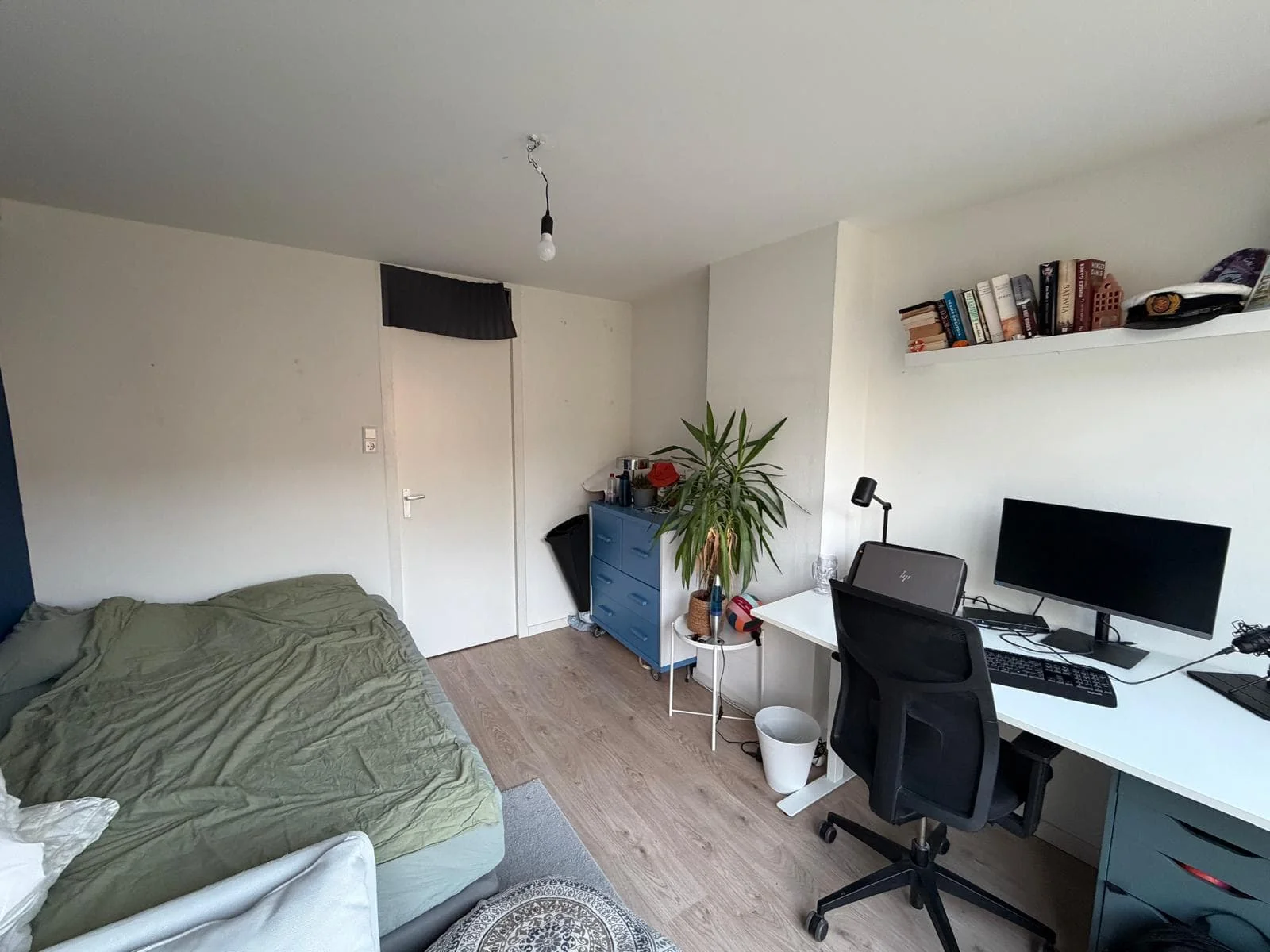 geblurde versie van de foto als achtergrond