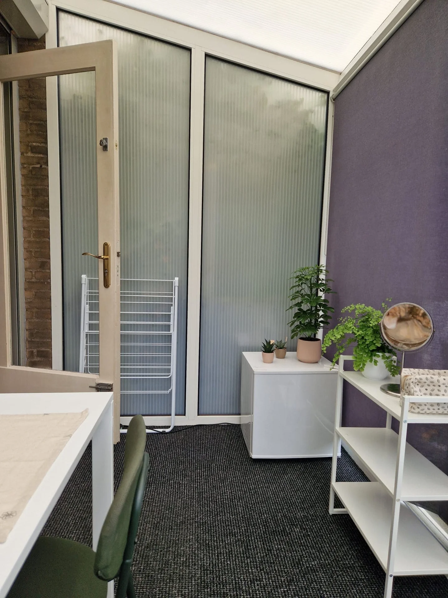 geblurde versie van de foto als achtergrond