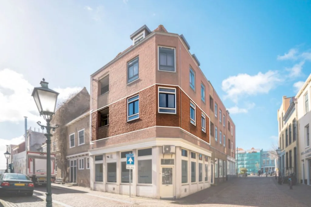 geblurde versie van de foto als achtergrond