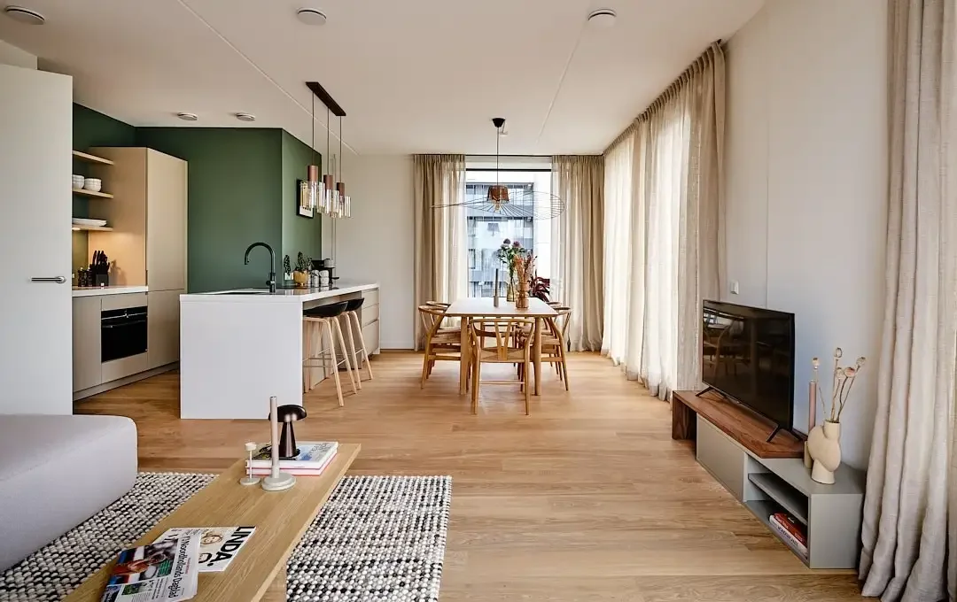 Foto van de Appartement gelegen aan de Koningin Wilhelminaplein in Amsterdam