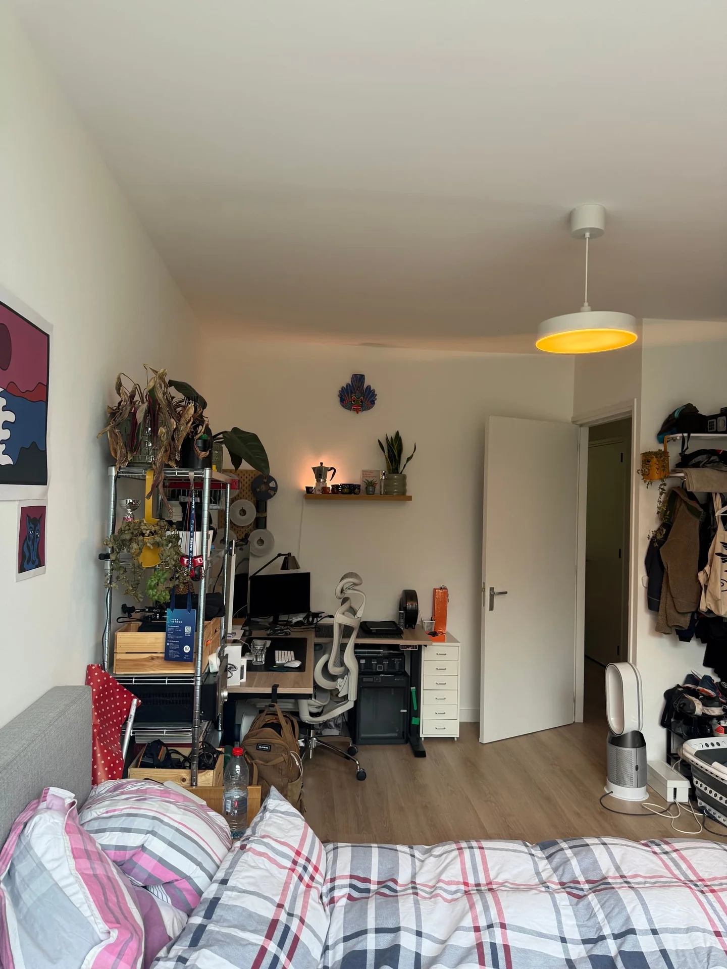 geblurde versie van de foto als achtergrond