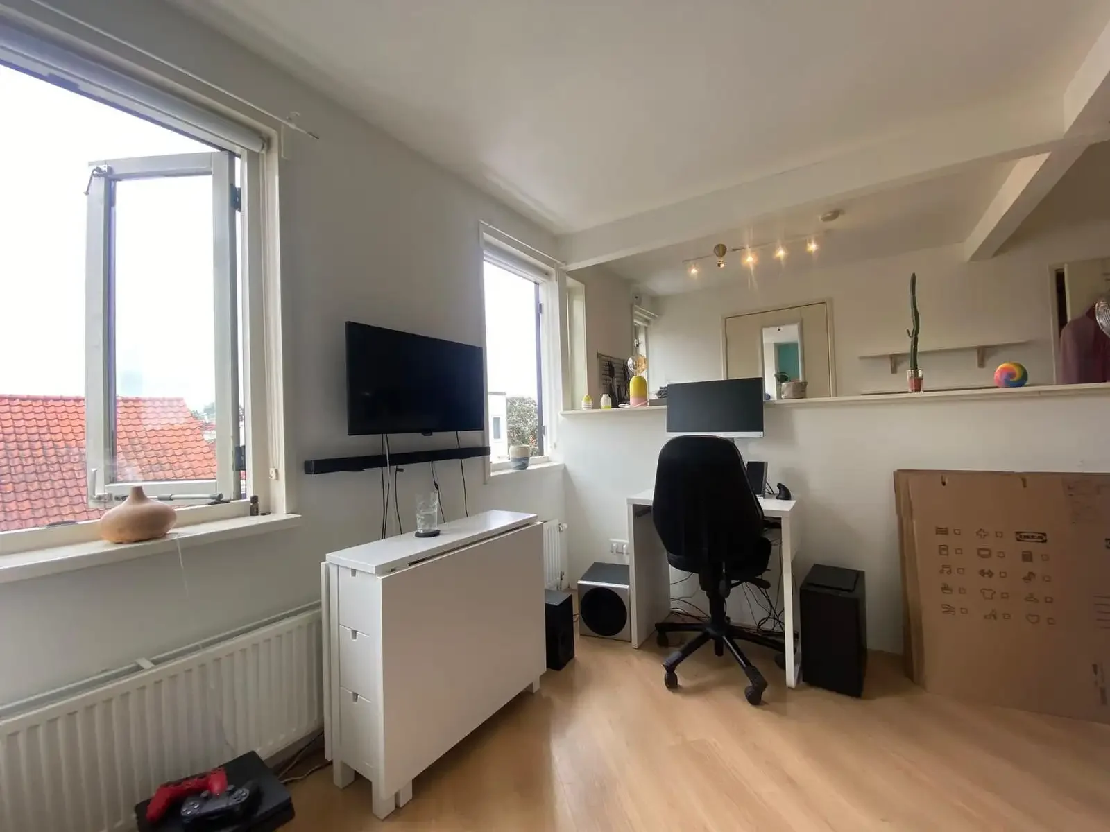 geblurde versie van de foto als achtergrond