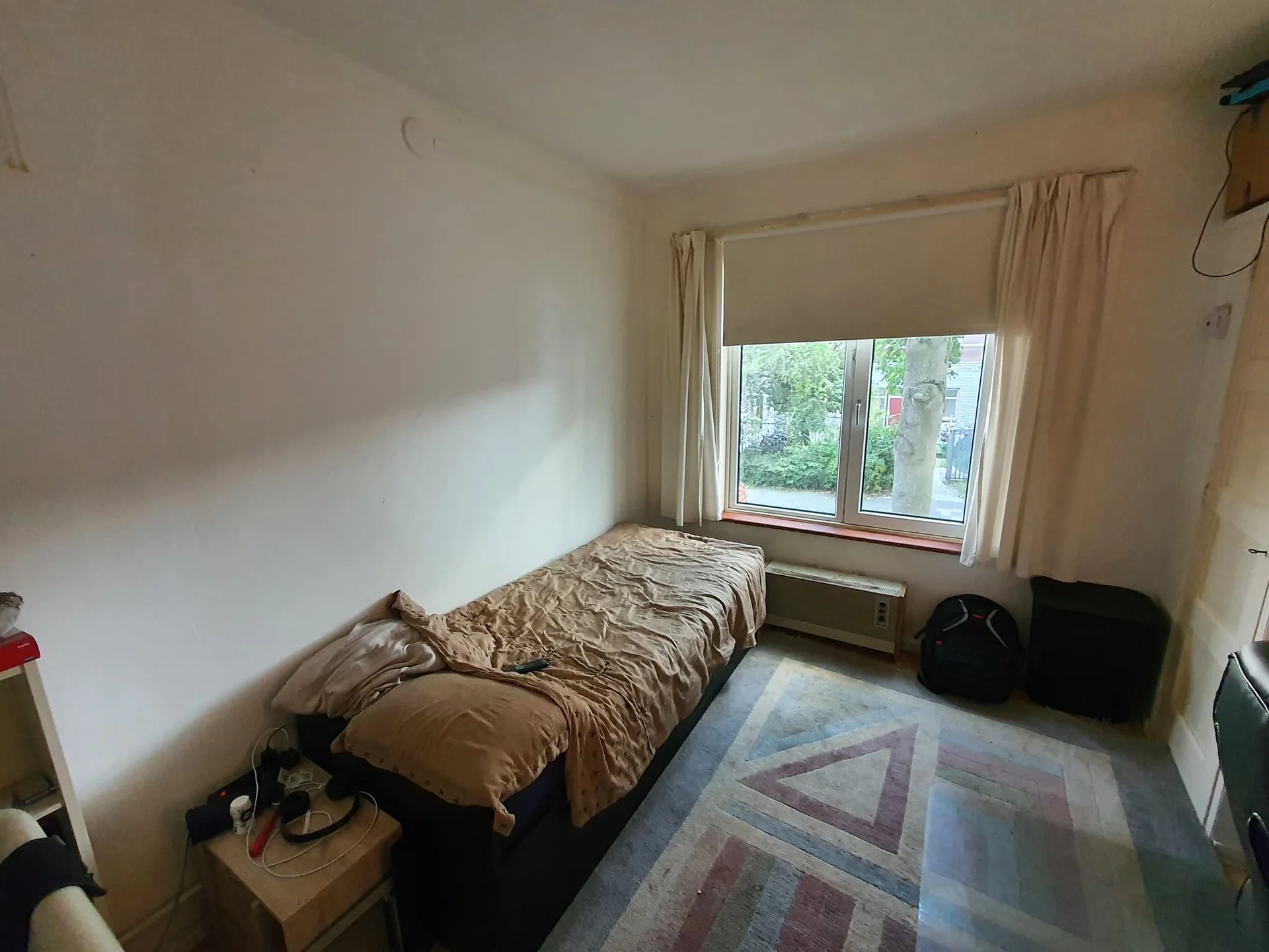 geblurde versie van de foto als achtergrond