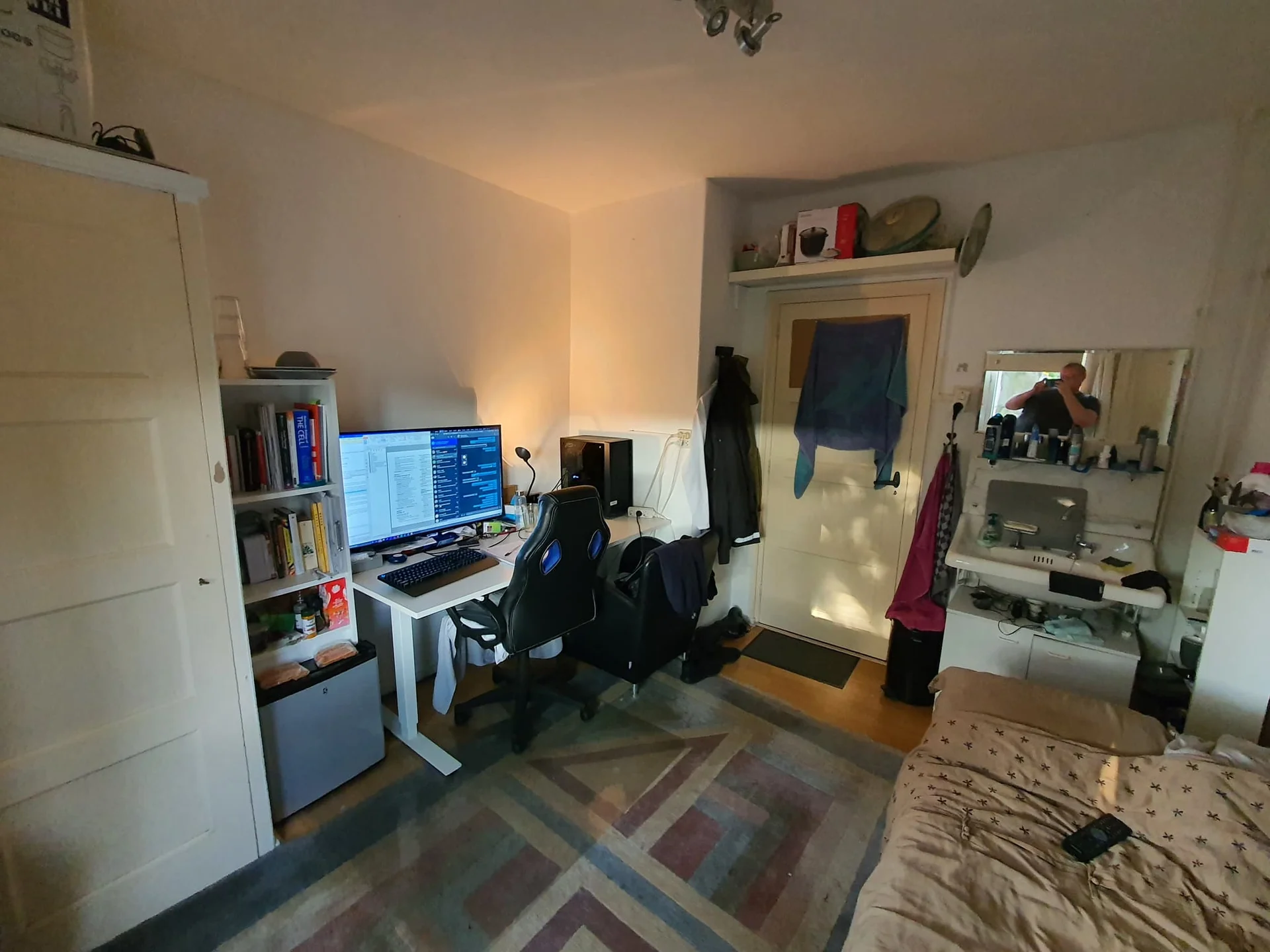 geblurde versie van de foto als achtergrond