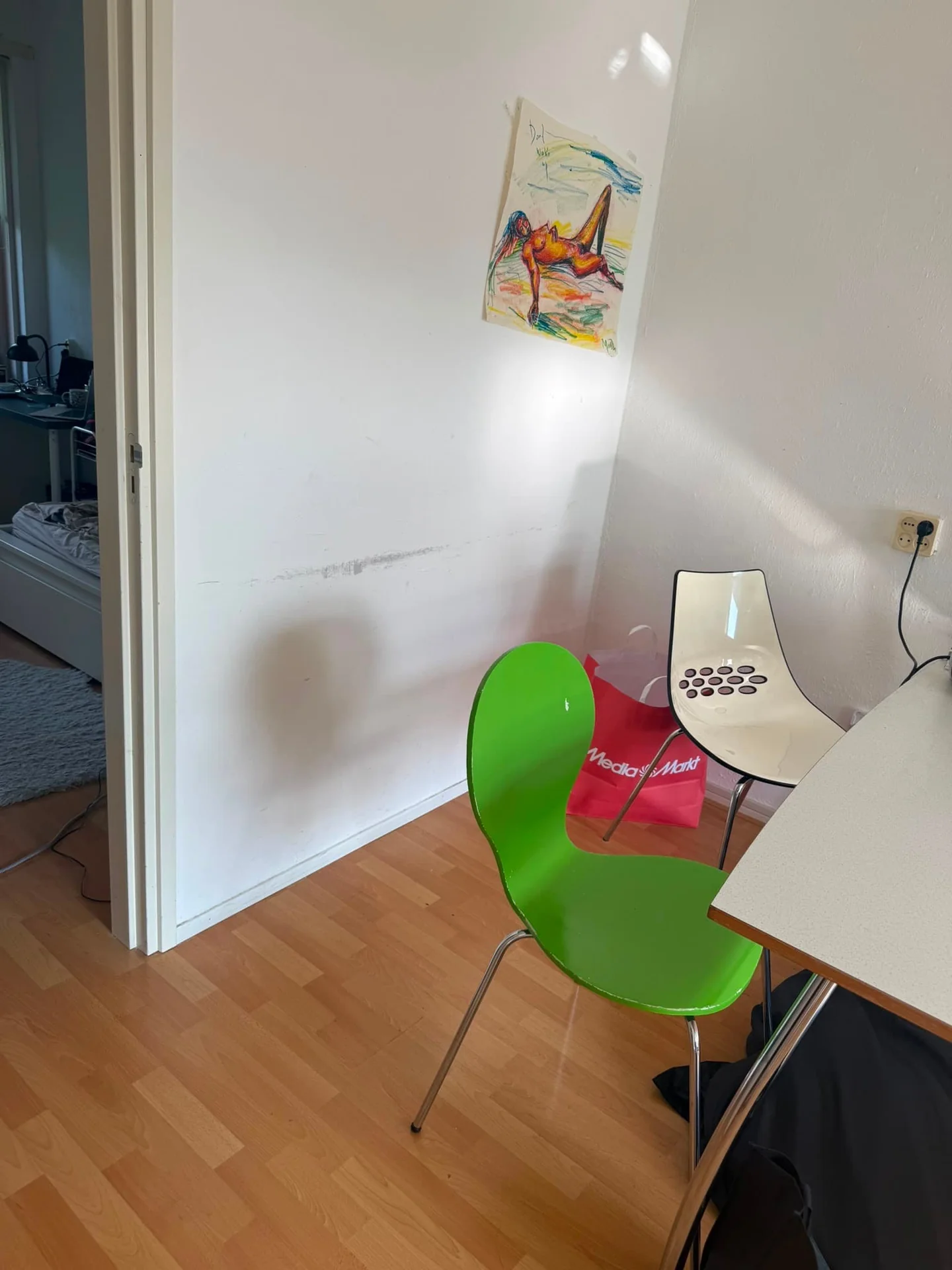 geblurde versie van de foto als achtergrond