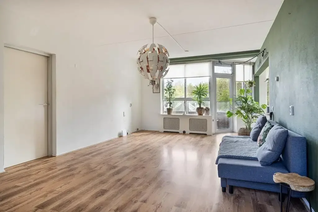 geblurde versie van de foto als achtergrond