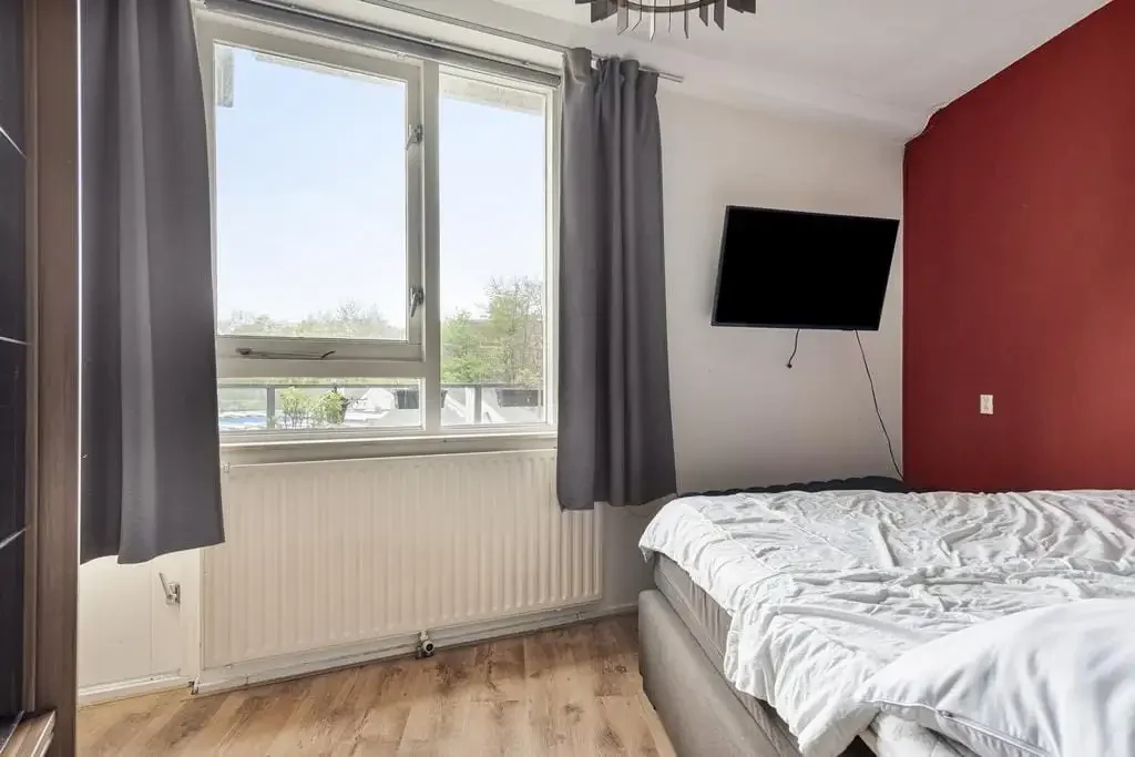 geblurde versie van de foto als achtergrond