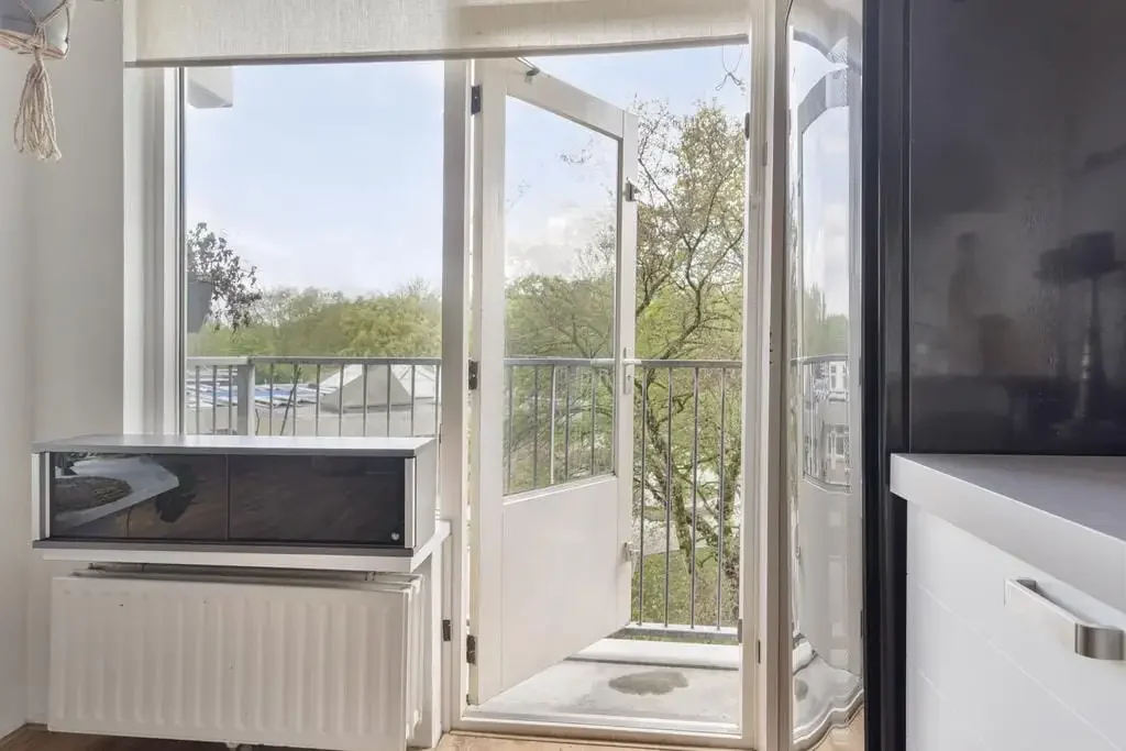 geblurde versie van de foto als achtergrond