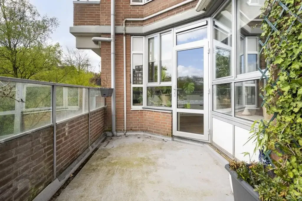 geblurde versie van de foto als achtergrond