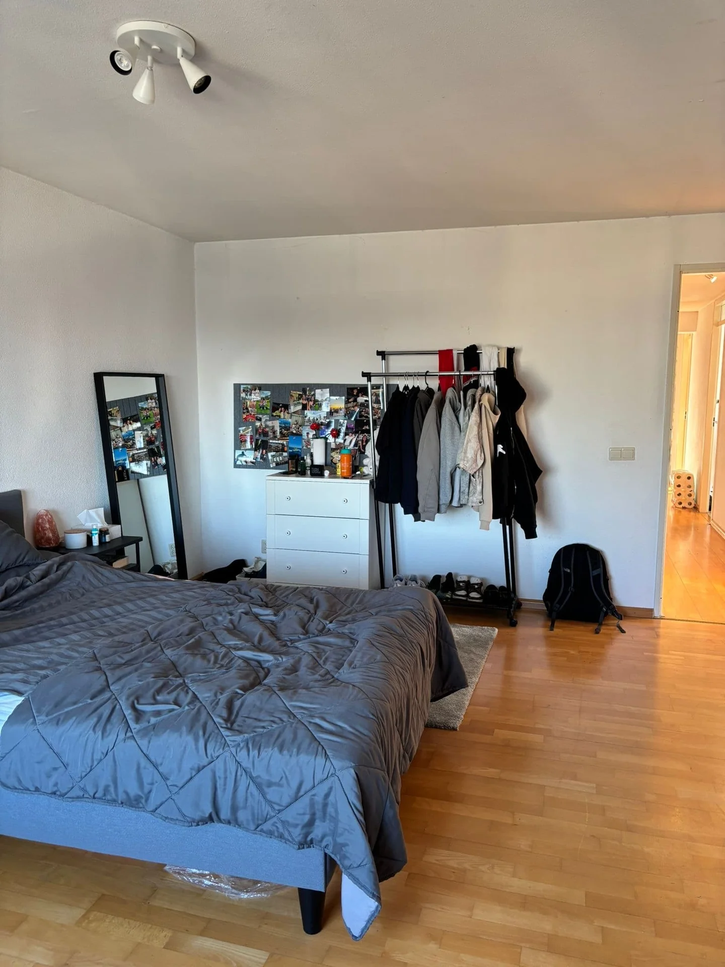 geblurde versie van de foto als achtergrond