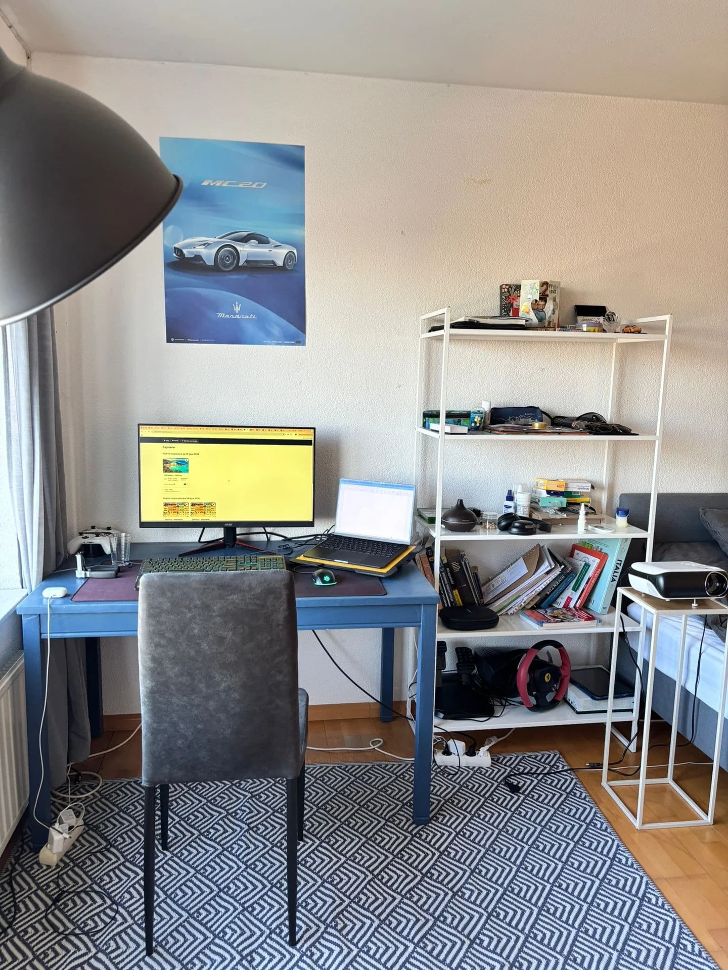 geblurde versie van de foto als achtergrond