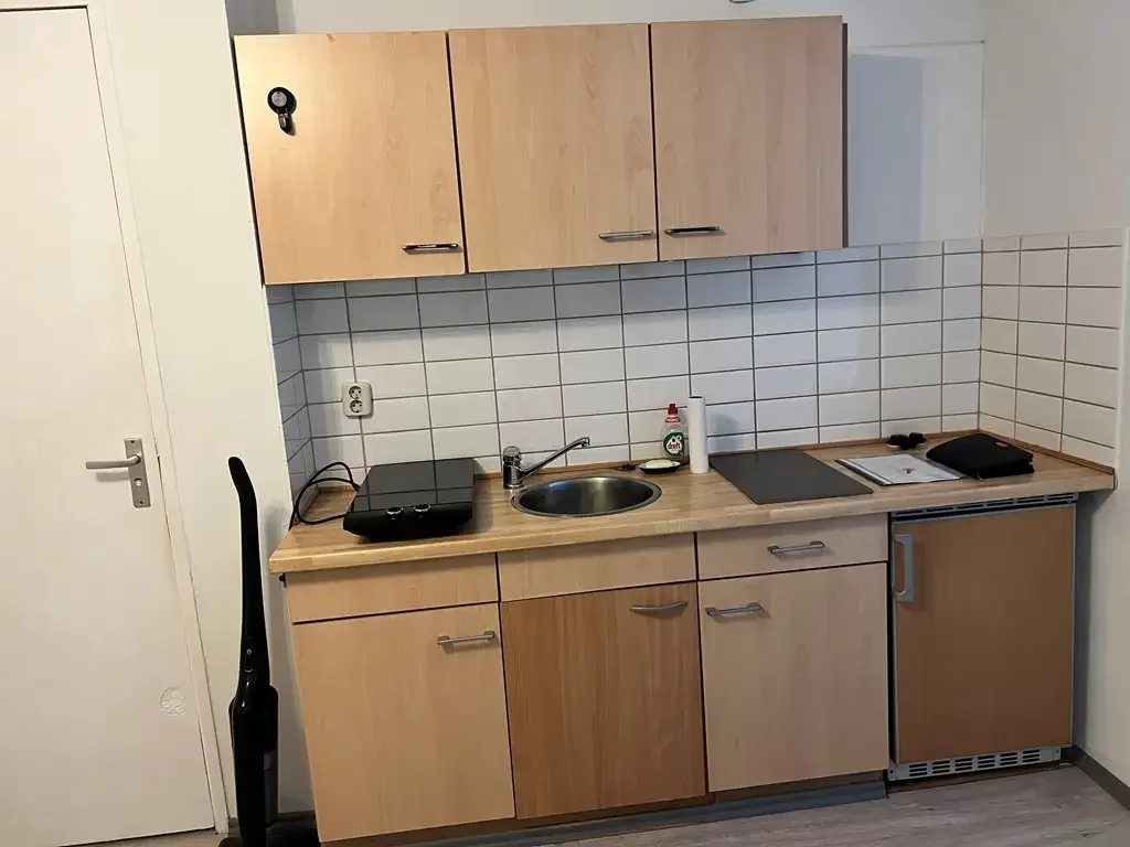 geblurde versie van de foto als achtergrond