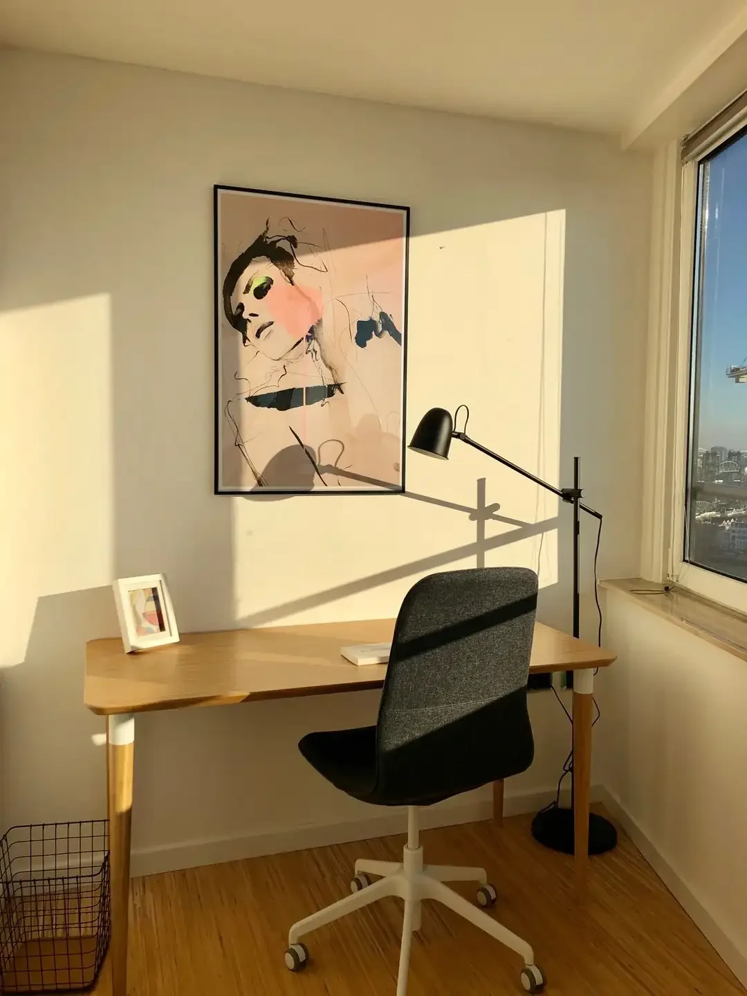 geblurde versie van de foto als achtergrond