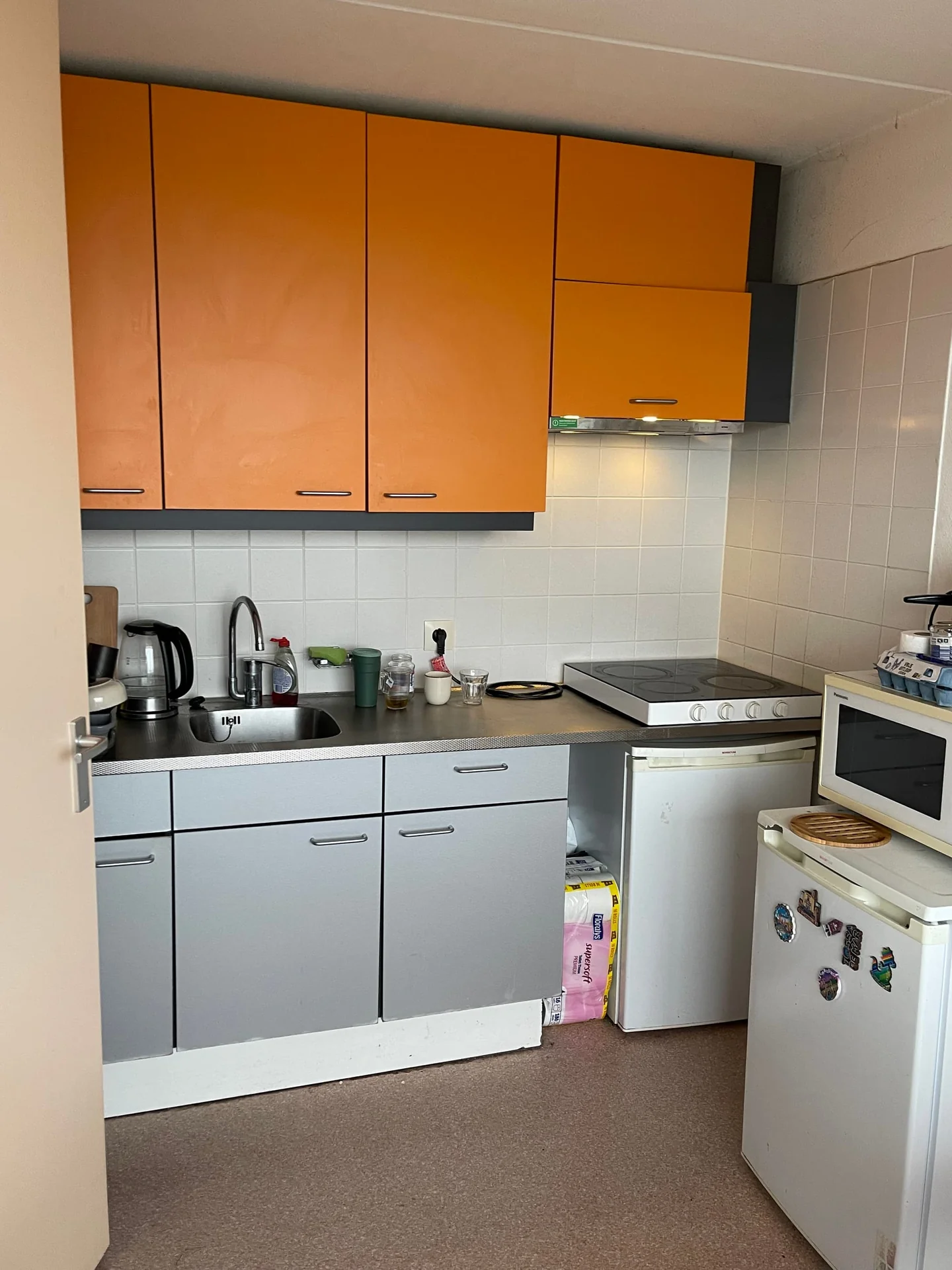 geblurde versie van de foto als achtergrond