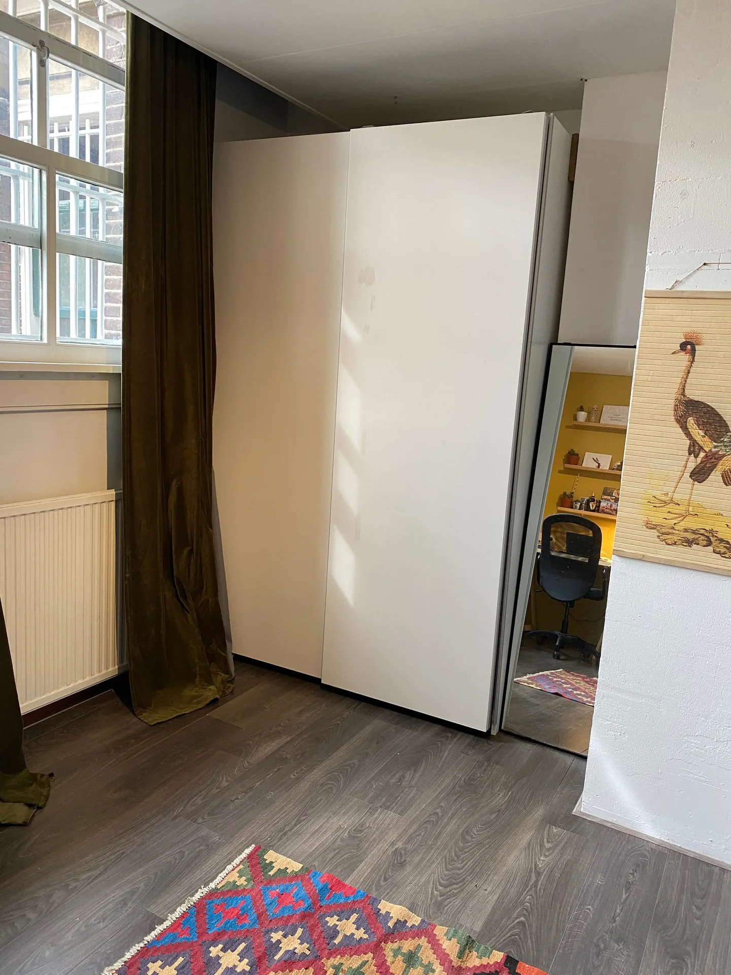 geblurde versie van de foto als achtergrond