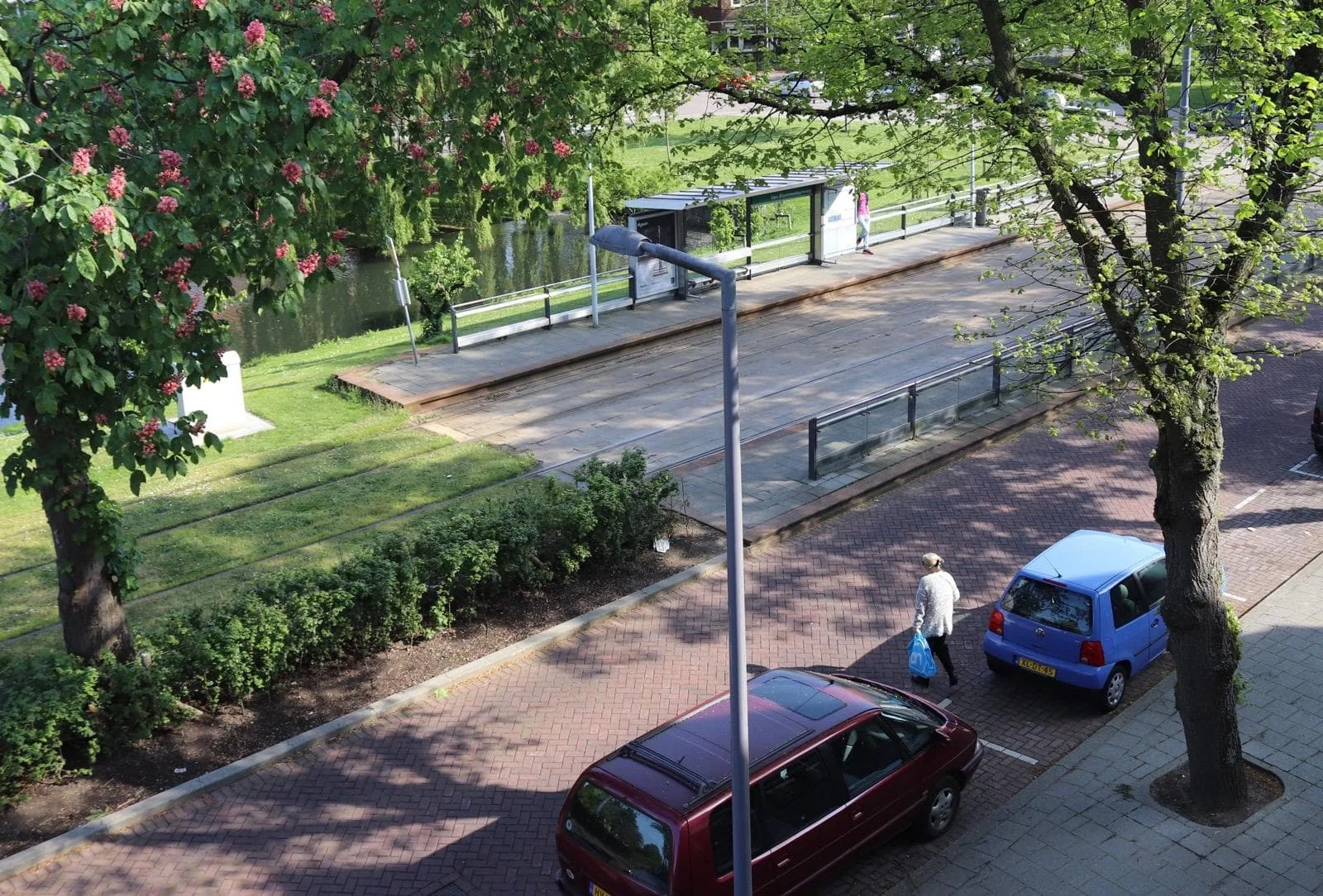 geblurde versie van de foto als achtergrond
