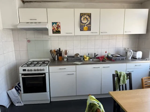 geblurde versie van de foto als achtergrond