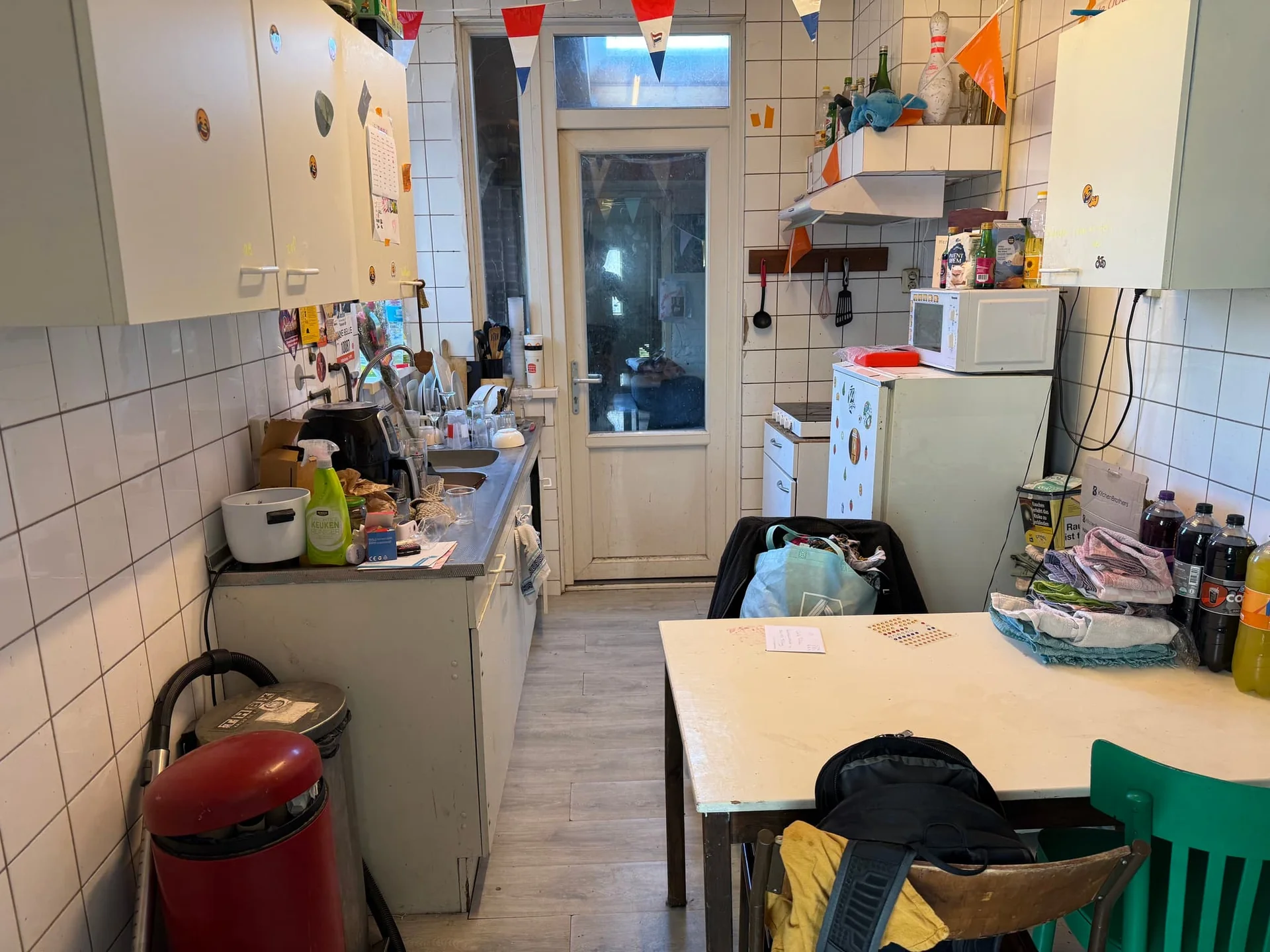geblurde versie van de foto als achtergrond