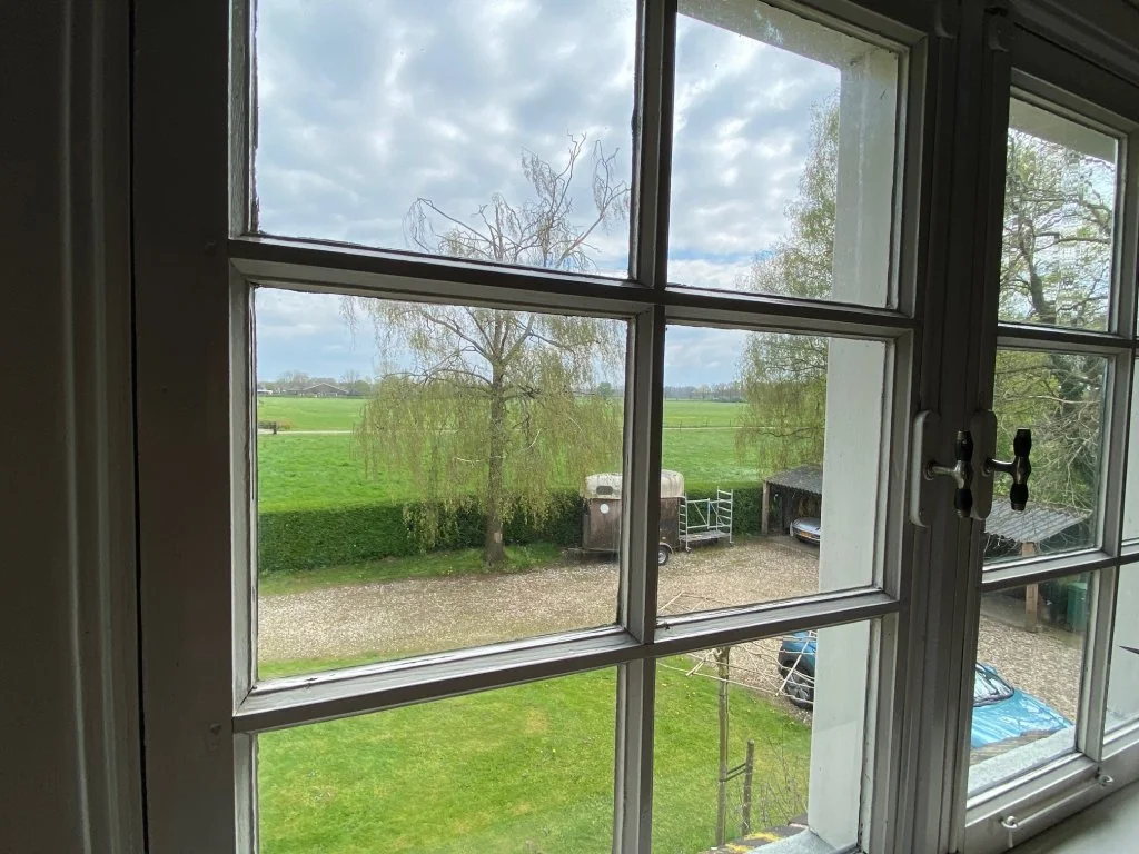 geblurde versie van de foto als achtergrond