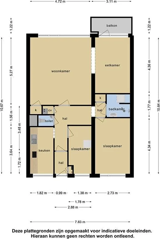 Foto van de Appartement gelegen aan de Schuilingsoord in Rotterdam