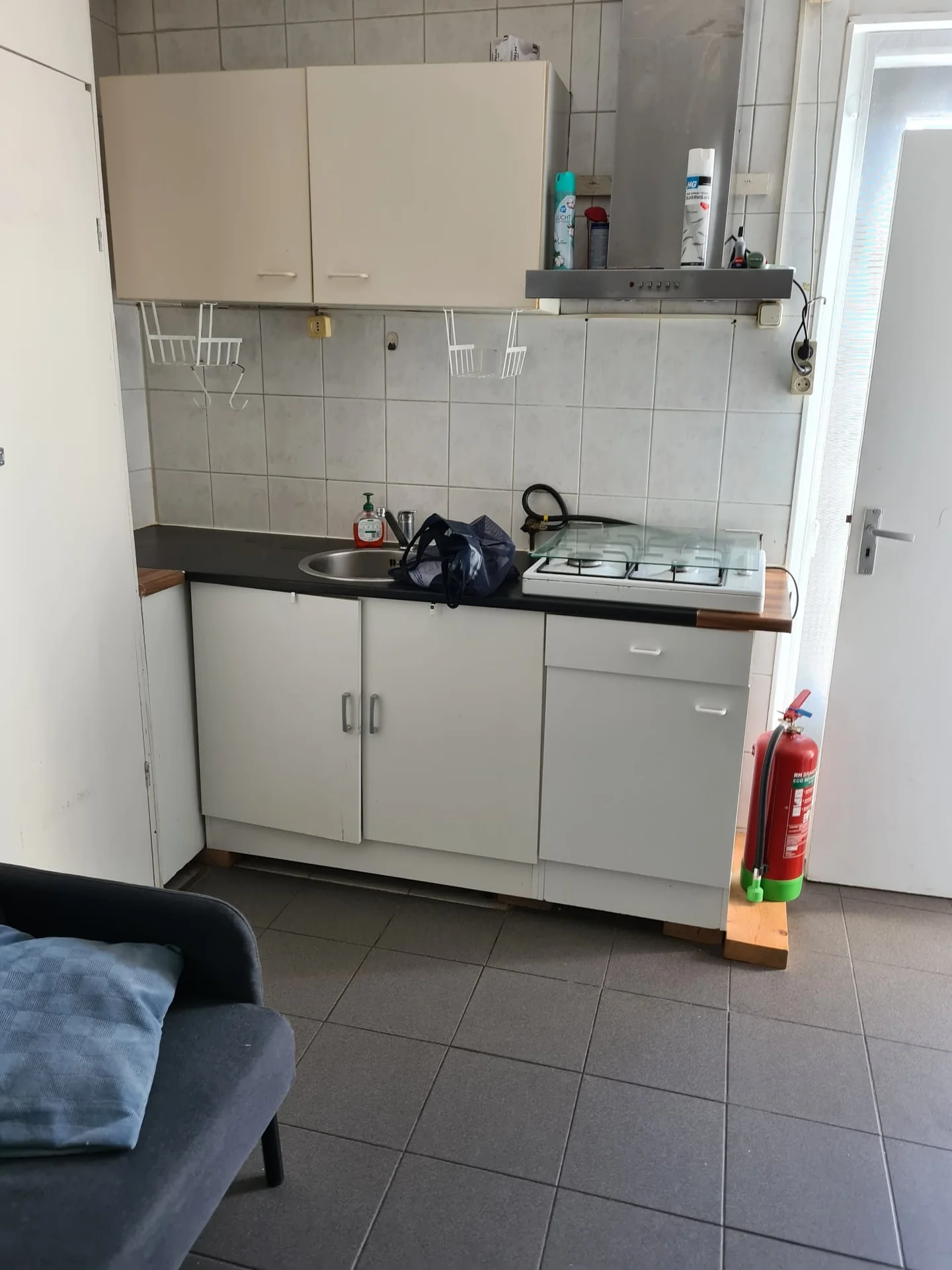 geblurde versie van de foto als achtergrond