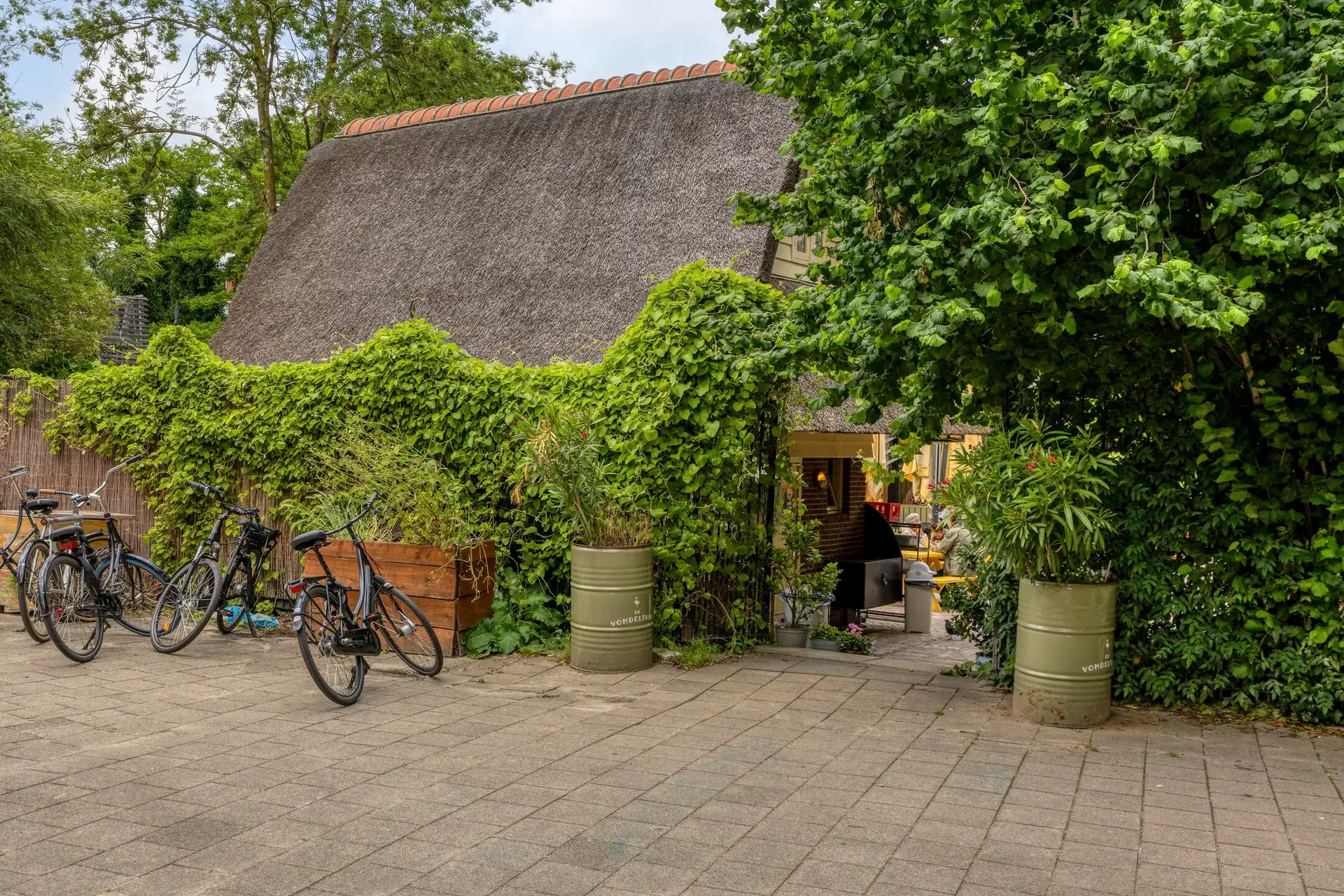 geblurde versie van de foto als achtergrond
