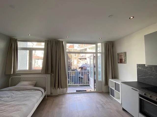geblurde versie van de foto als achtergrond
