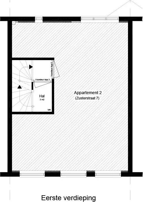 Foto van de Appartement gelegen aan de Zusterstraat in Den Haag