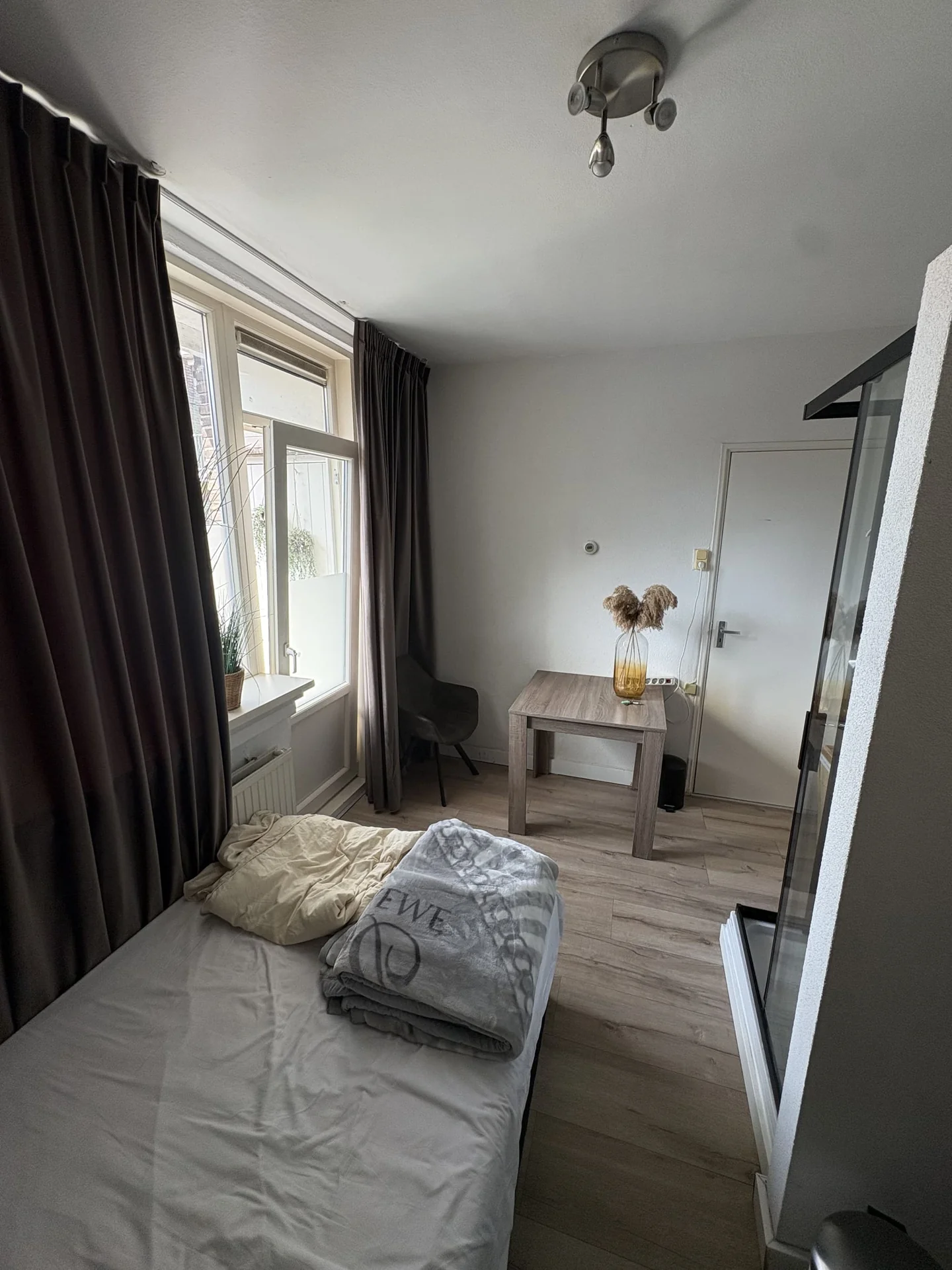 geblurde versie van de foto als achtergrond