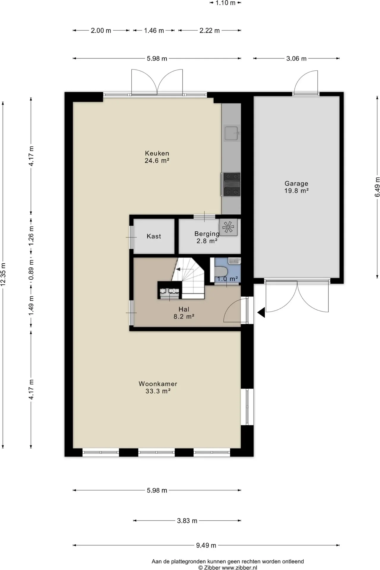 Foto van de Appartement gelegen aan de Zuiderzeelaan in Landsmeer