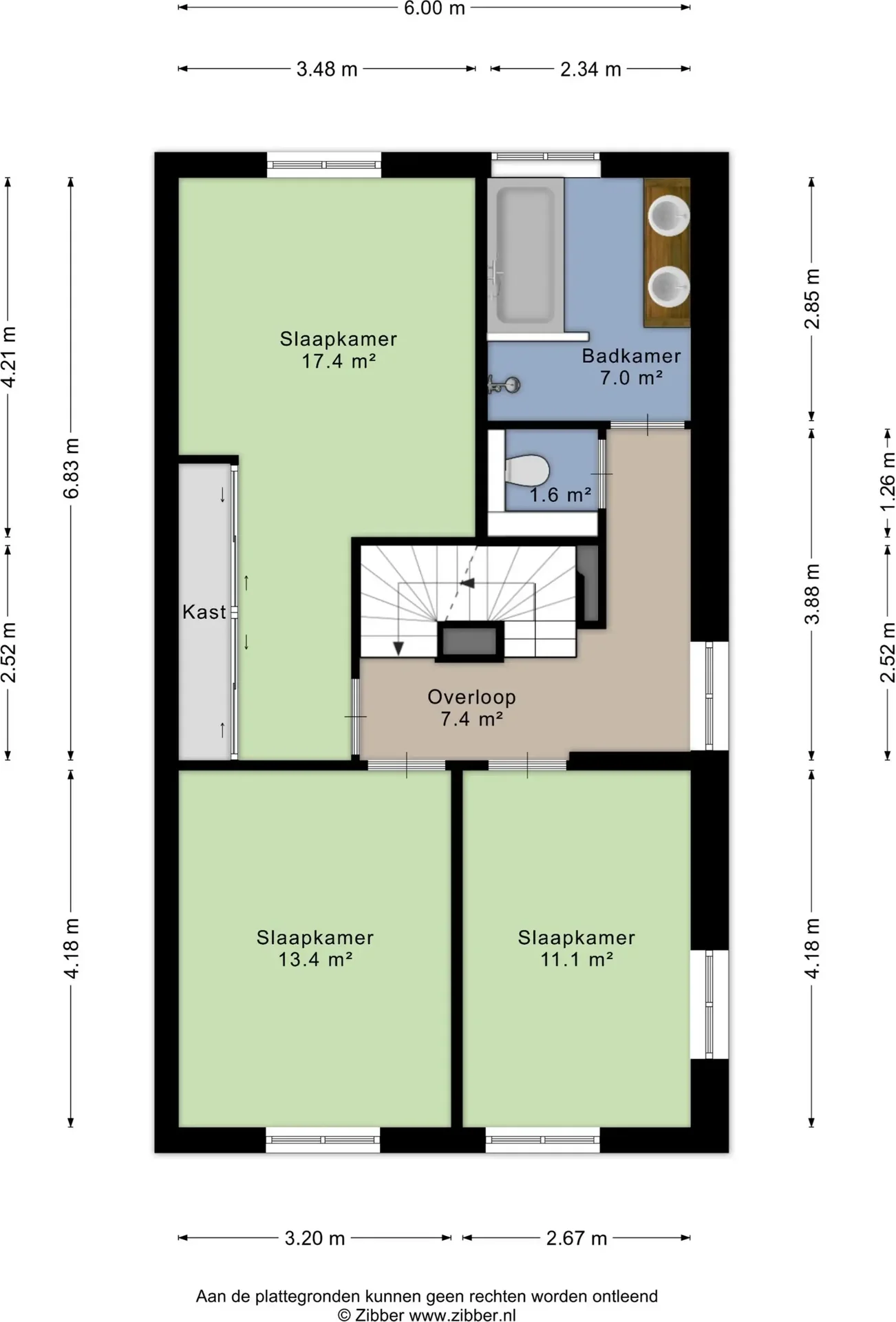 Foto van de Appartement gelegen aan de Zuiderzeelaan in Landsmeer