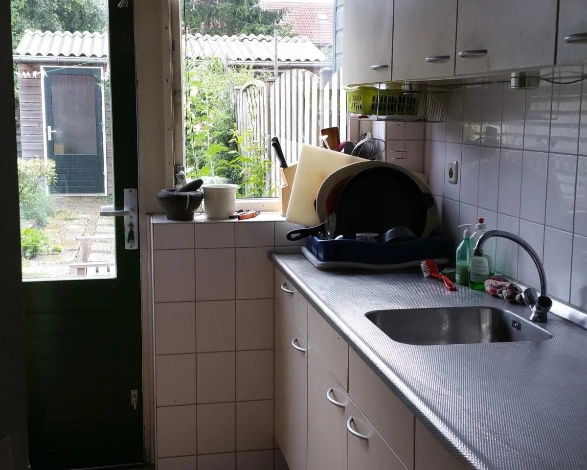geblurde versie van de foto als achtergrond