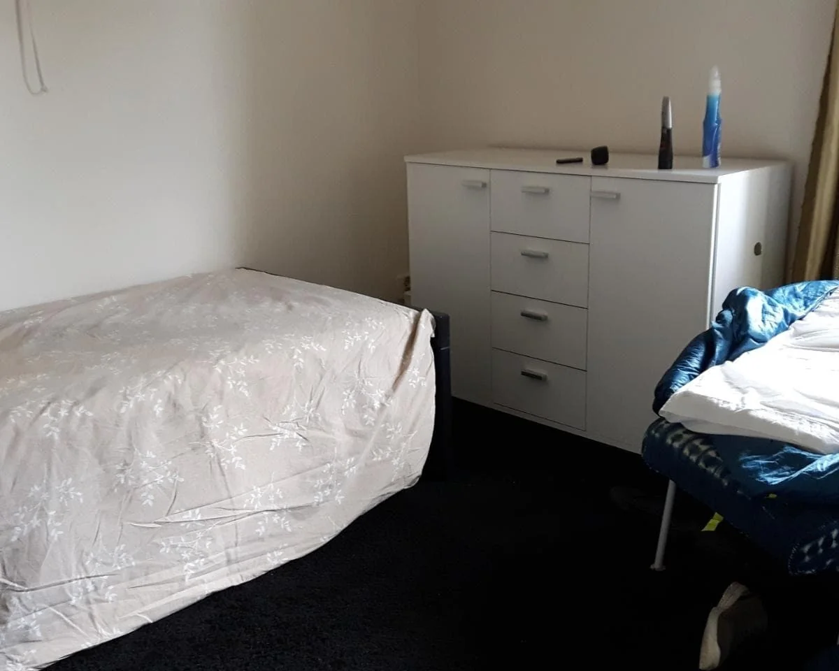 geblurde versie van de foto als achtergrond