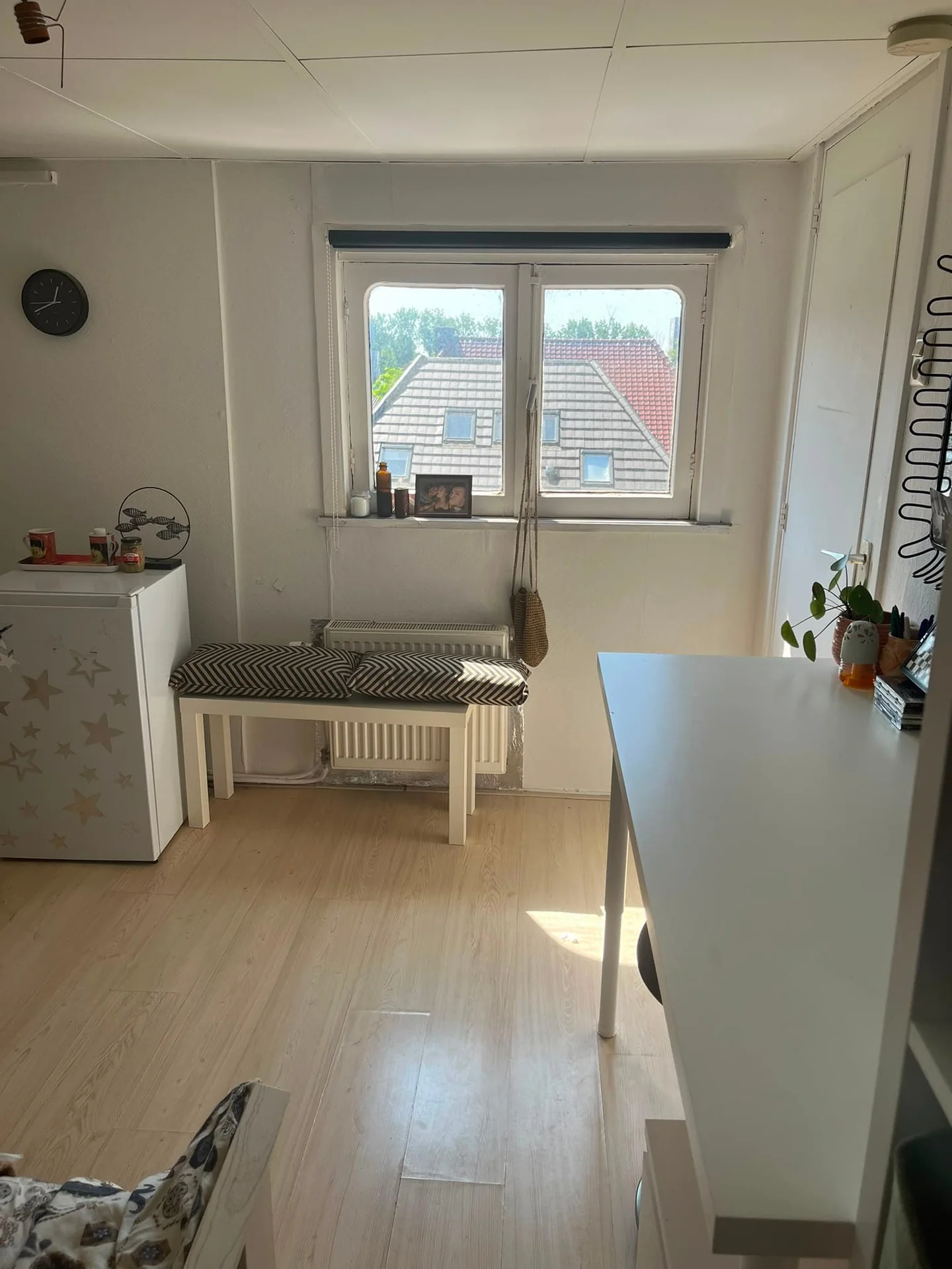 geblurde versie van de foto als achtergrond