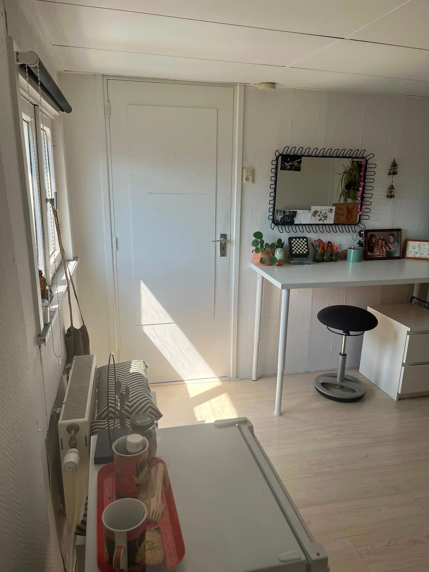 geblurde versie van de foto als achtergrond