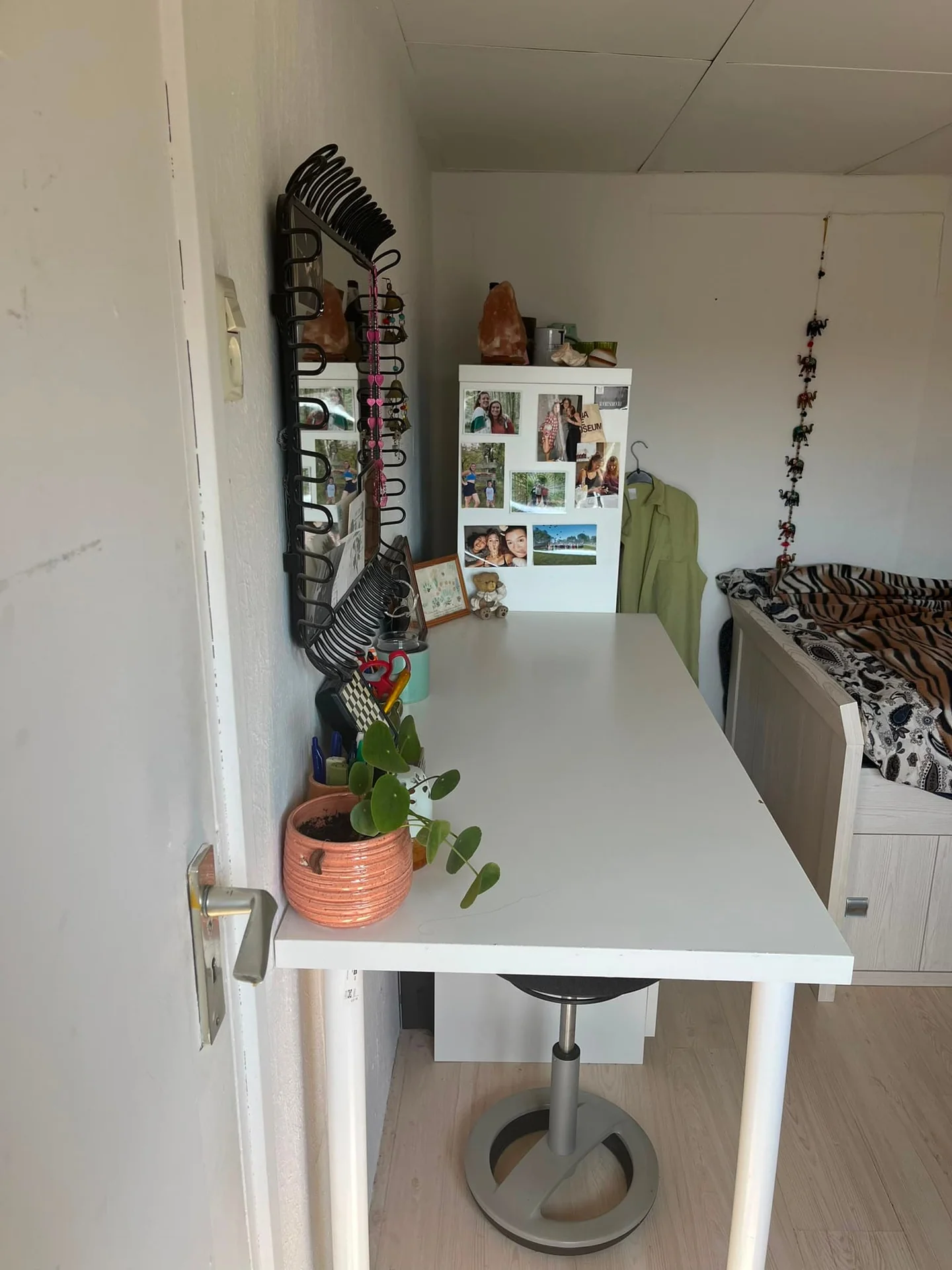 geblurde versie van de foto als achtergrond