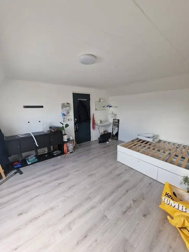 geblurde versie van de foto als achtergrond