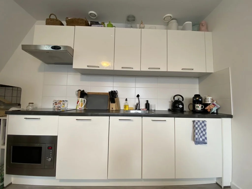 geblurde versie van de foto als achtergrond