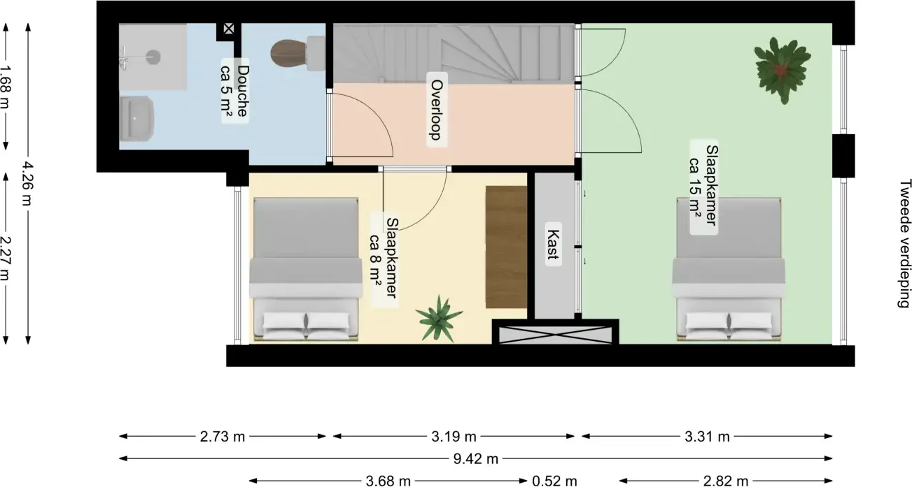 Foto van de Appartement gelegen aan de Jan van Galenstraat in Groningen