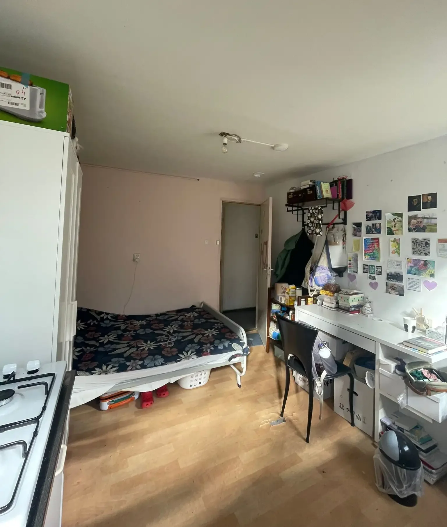 geblurde versie van de foto als achtergrond