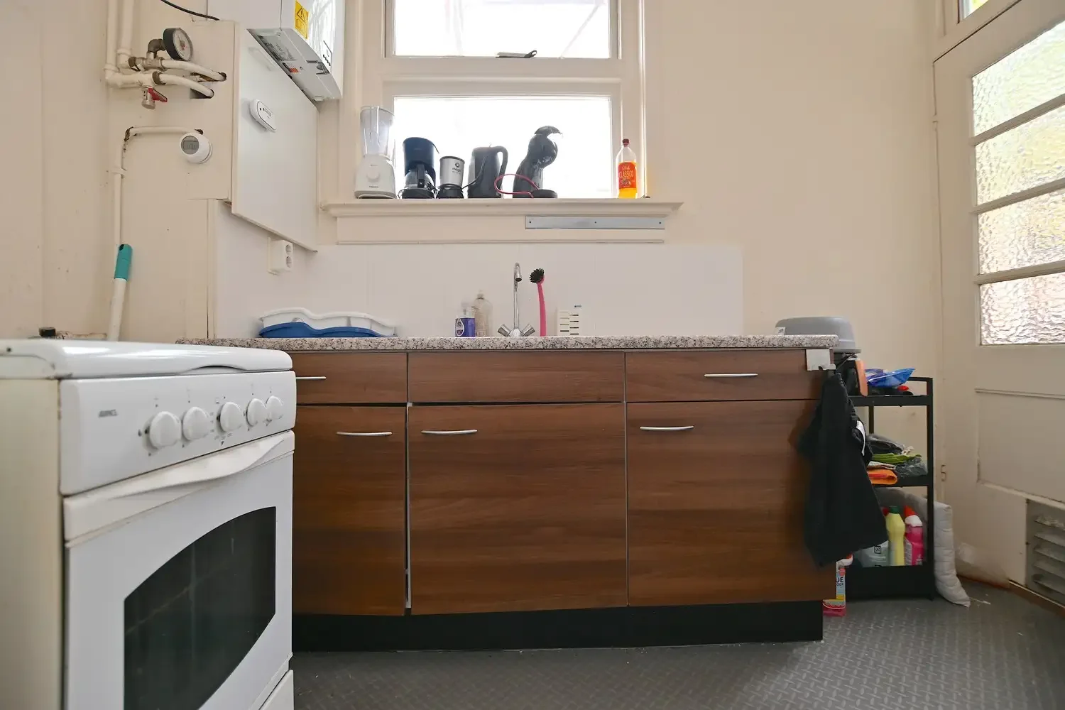 geblurde versie van de foto als achtergrond