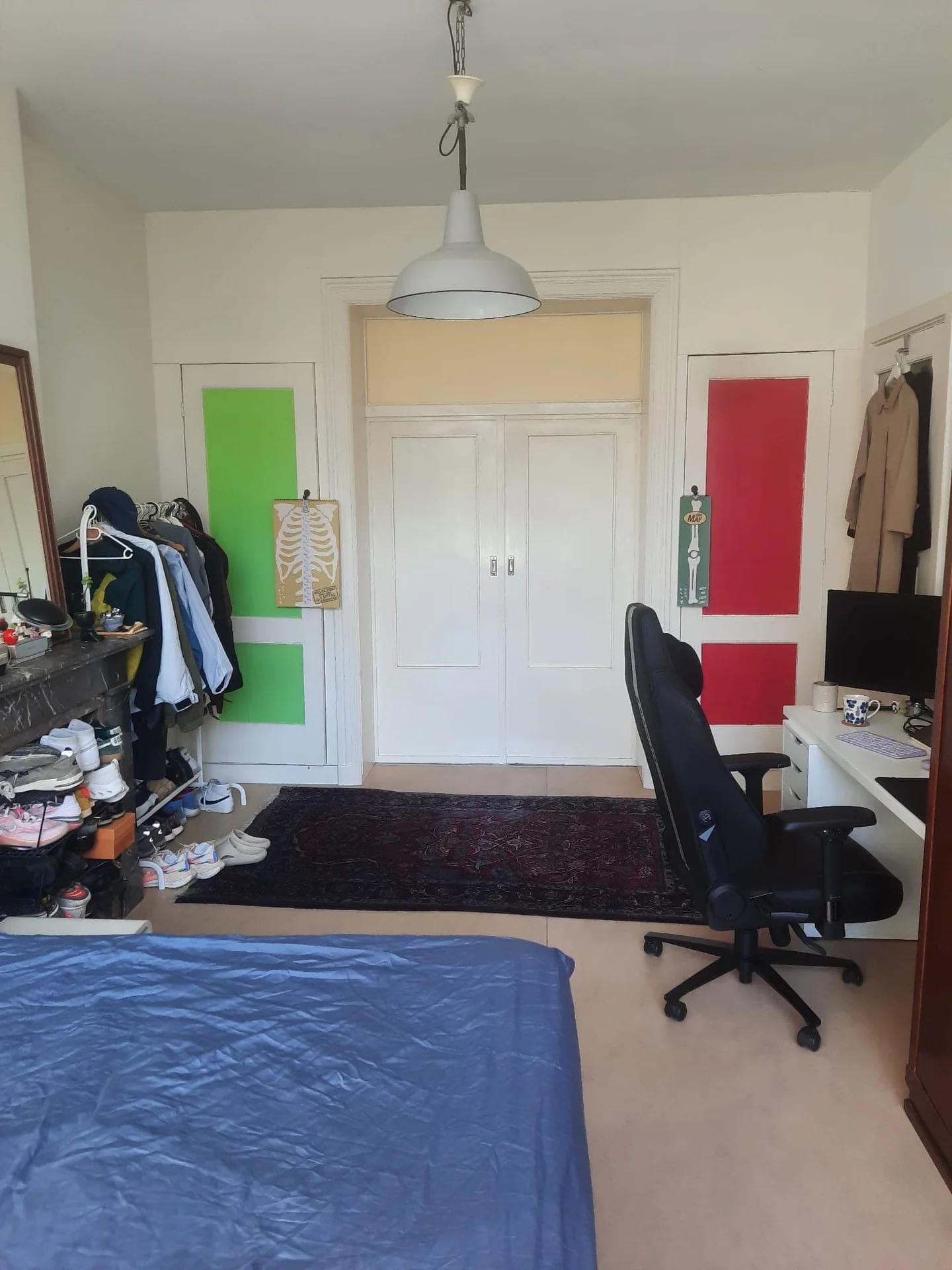 geblurde versie van de foto als achtergrond